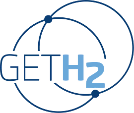 Logo der Wasserstoff-Initiative GET H2 für den gemeinsamen Markthochlauf.