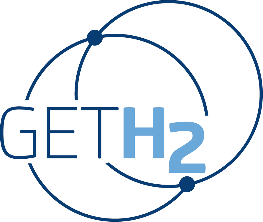 Logo der Wasserstoff-Initiative GET H2 für den gemeinsamen Markthochlauf.