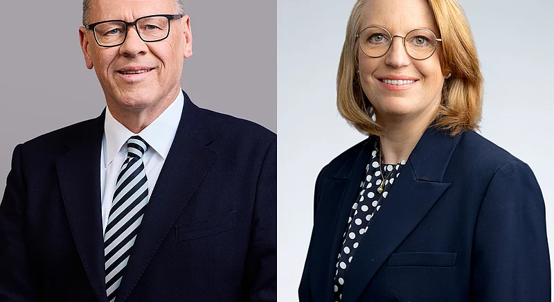 Press photo: Change in management - Dr Thomas Gößmann / Dr Stefanie Kesting
