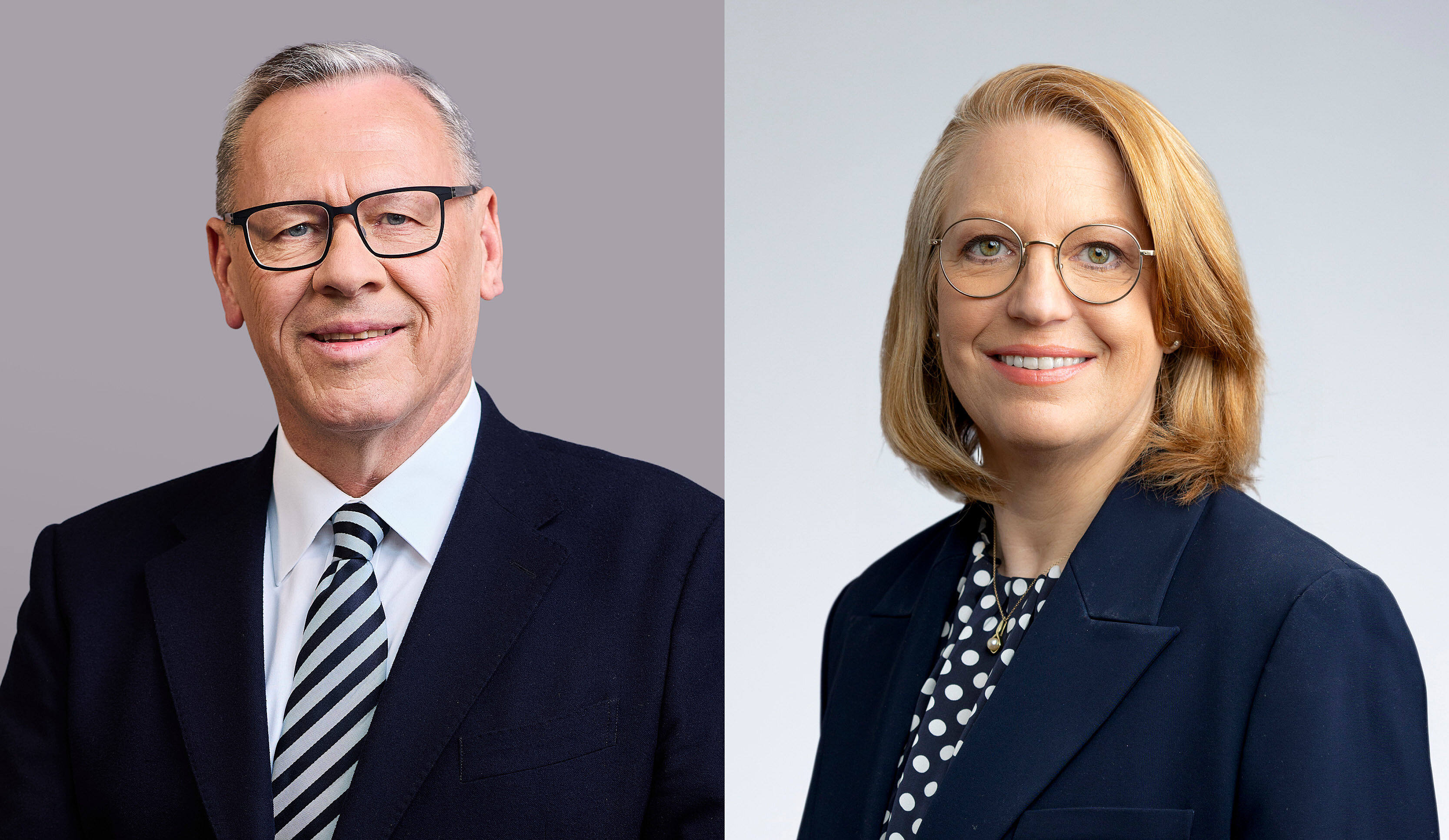 Pressefoto: Wechsel in der Geschäftsführung - Dr. Thomas Gößmann / Dr. Stefanie Kesting